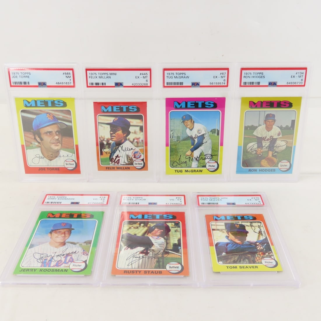7 1975 Topps NY Mets PSA graded Baseball Cards (1 of 15)