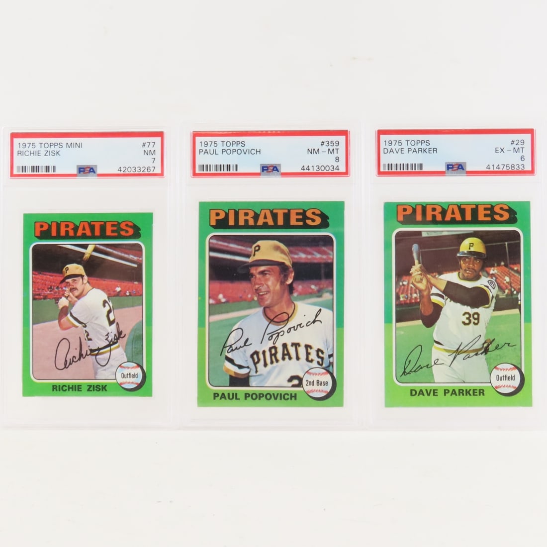 4 1975 Topps Pirates PSA graded Baseball Cards (1 of 13)