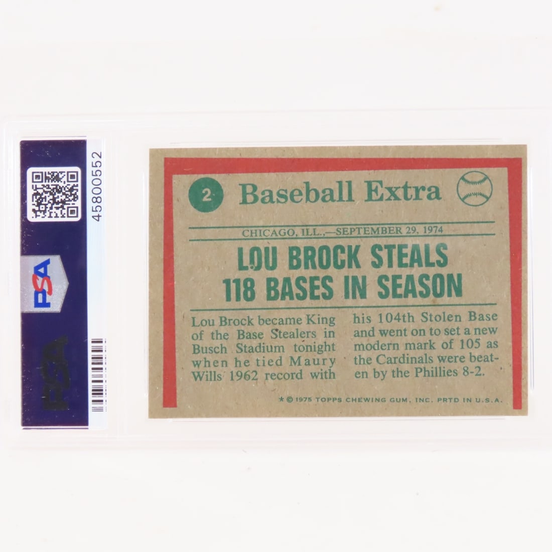 3 1975 Topps PSA Graded Baseball Cards - 14