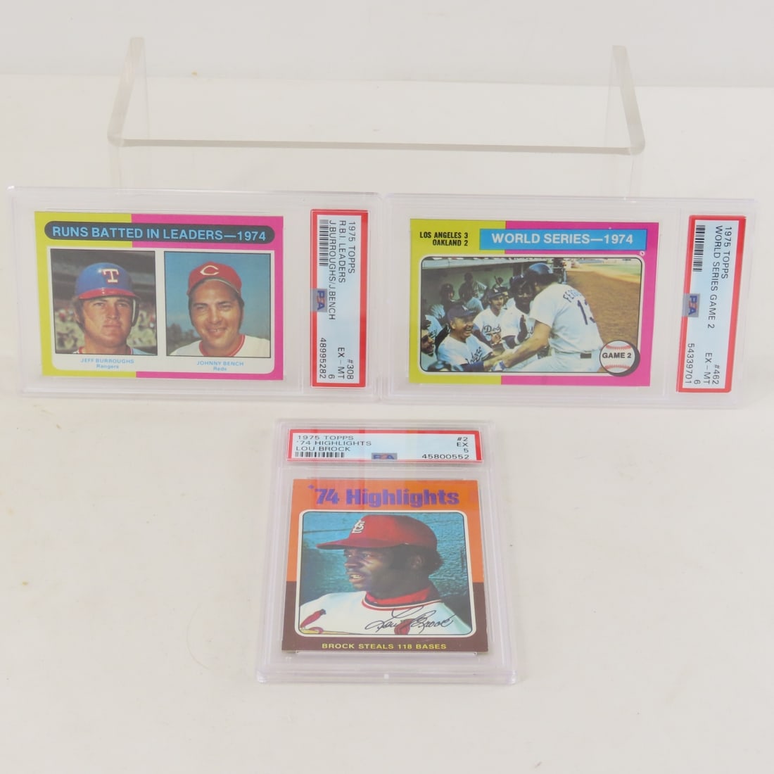 3 1975 Topps PSA Graded Baseball Cards (1 of 15)