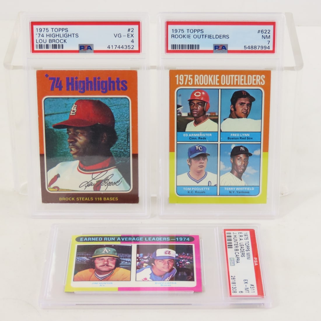 3 1975 Topps PSA Graded Baseball Cards (1 of 14)