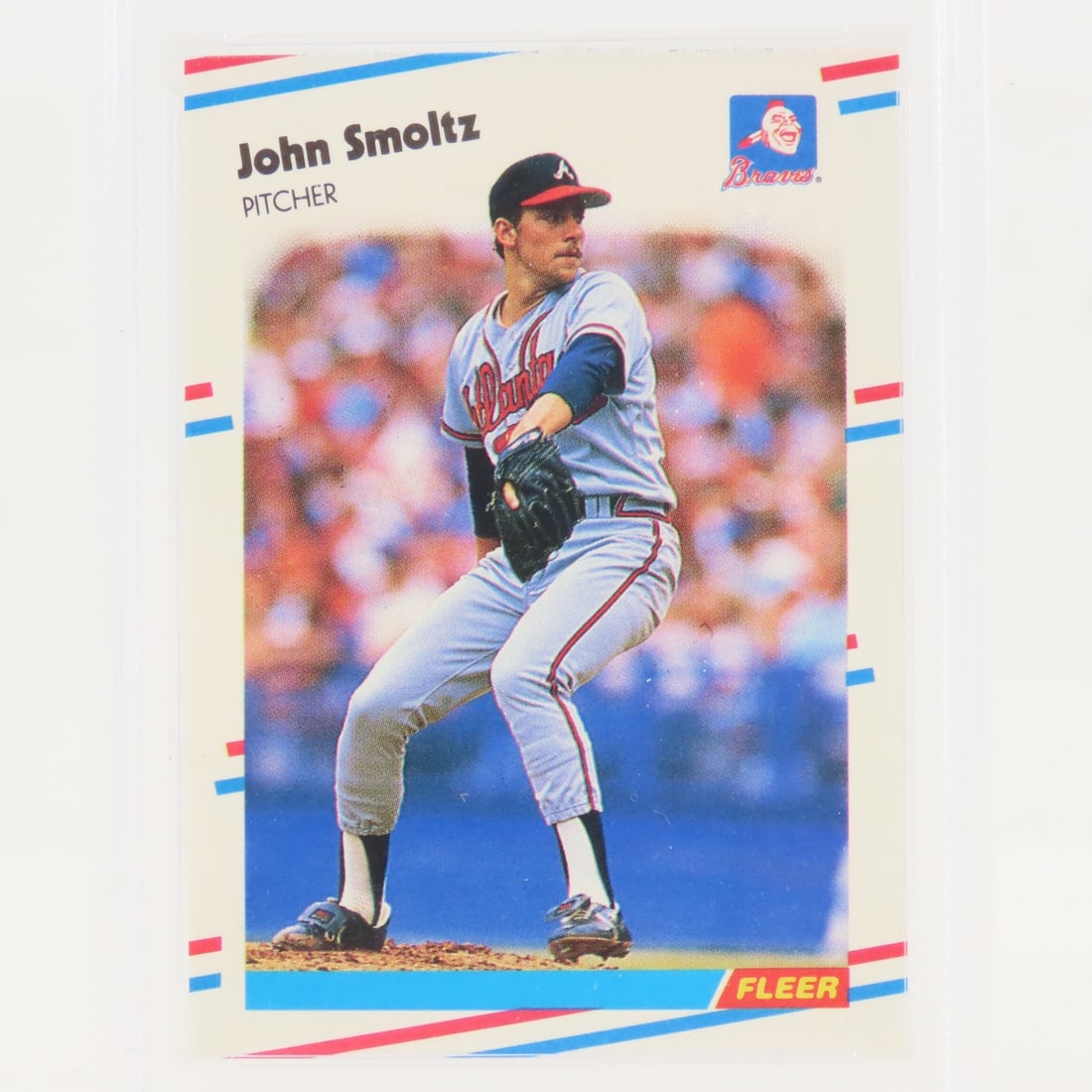 3 1988 Fleer Update John Smoltz #U-74 PSA 8 RC - 11