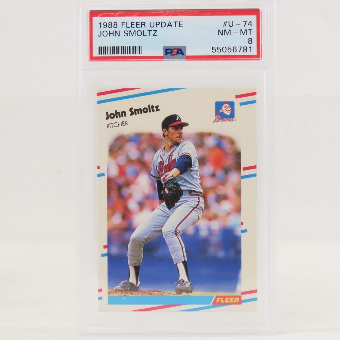 3 1988 Fleer Update John Smoltz #U-74 PSA 8 RC - 2