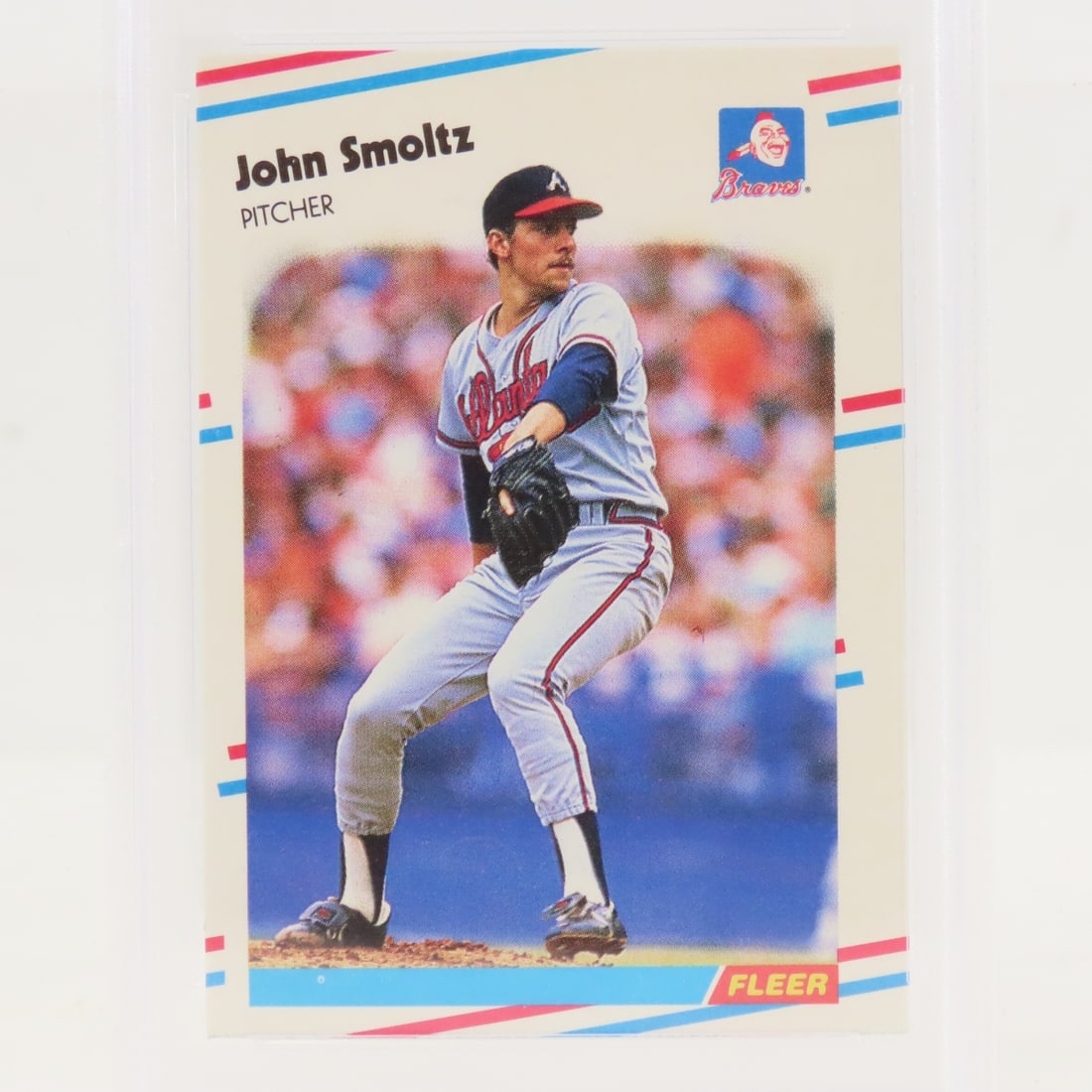 3 1988 Fleer Update John Smoltz #U-74 PSA 8 RC - 3