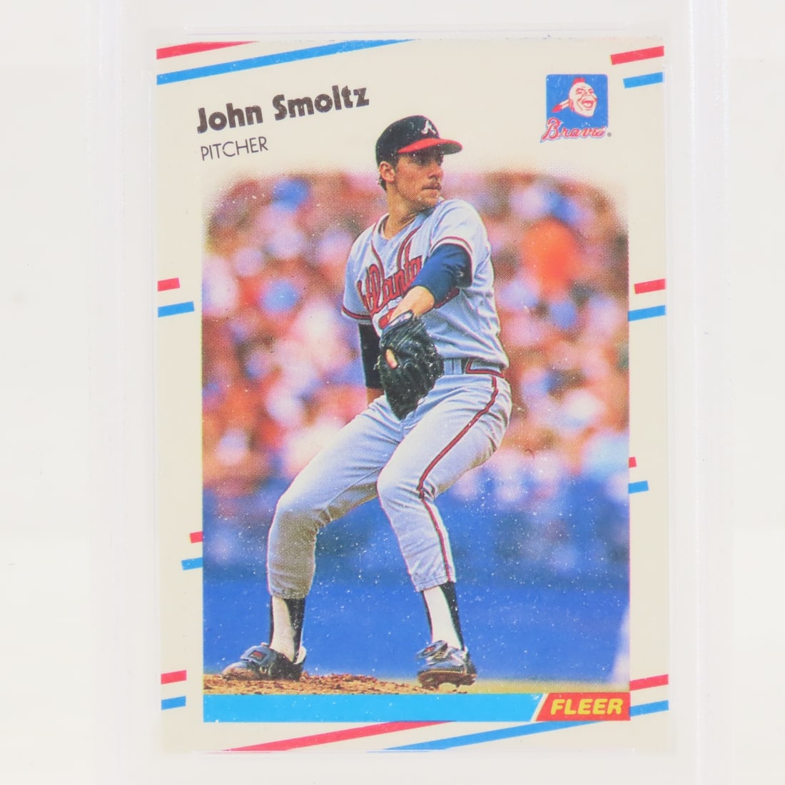 3 1988 Fleer Update John Smoltz #U-74 PSA 8 RC - 7