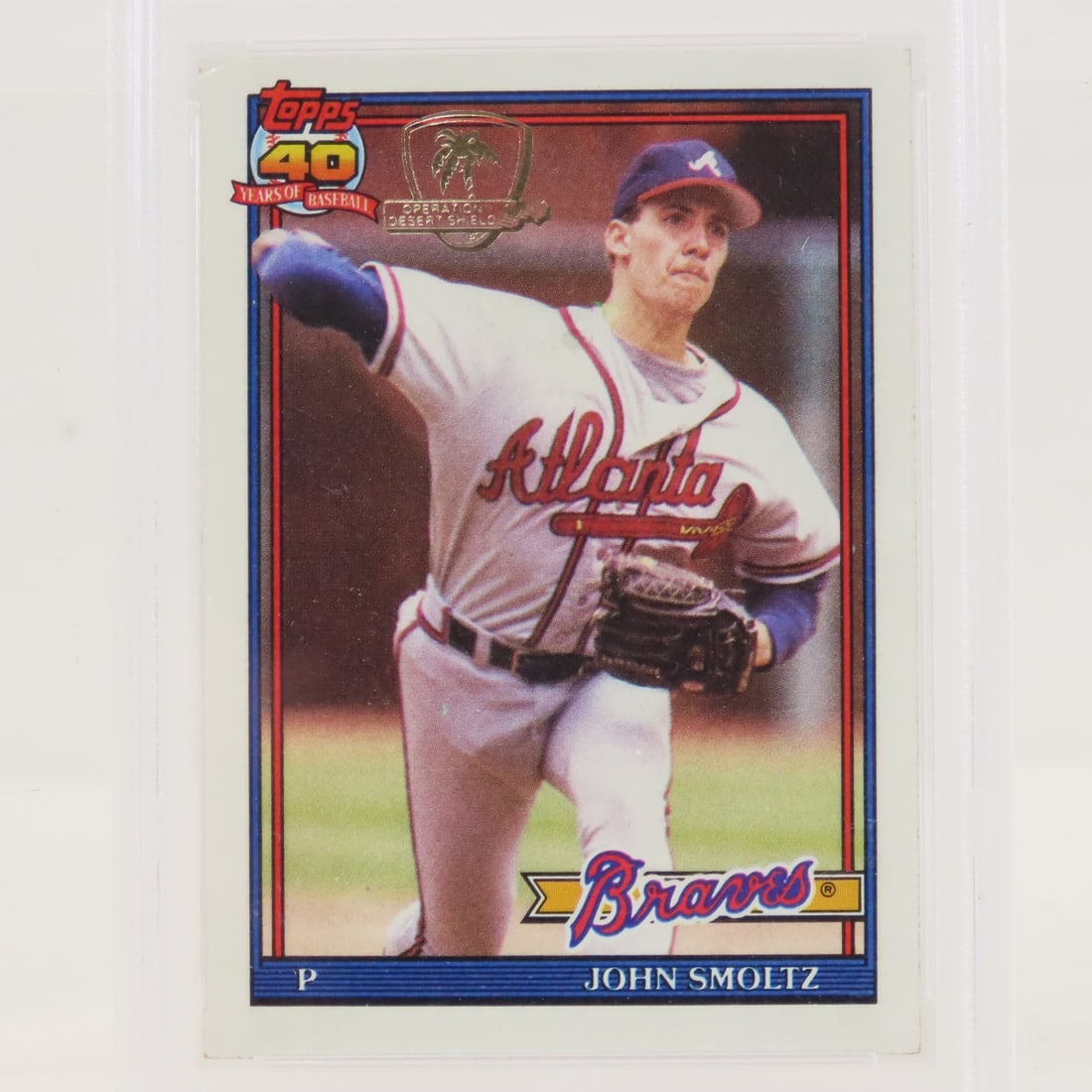 1991 Topps Desert Shield John Smoltz #157 PSA 5&6 - 7