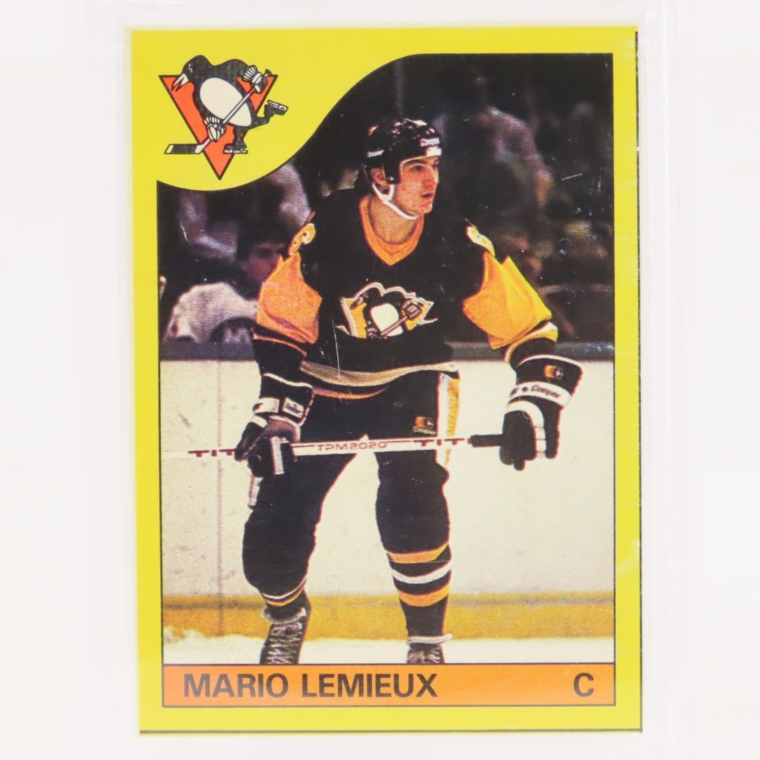 1985 O-PEE-CHEE Box Bottoms Mario Lemieux #1 PSA 5 - 2