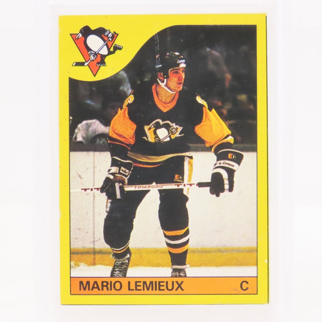 1985 O-PEE-CHEE Box Bottoms Mario Lemieux #1 PSA 3 - 2