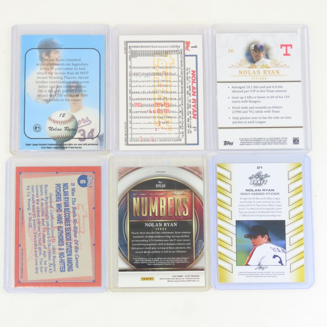 30 Mixed Nolan Ryan Baseball Csrds - 3