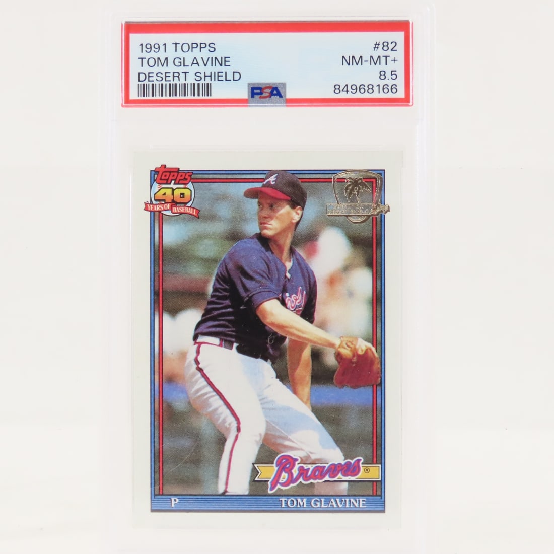 1991 Topps Desert Shield Tom Glavine #82 PSA 8.5 (1 of 4)
