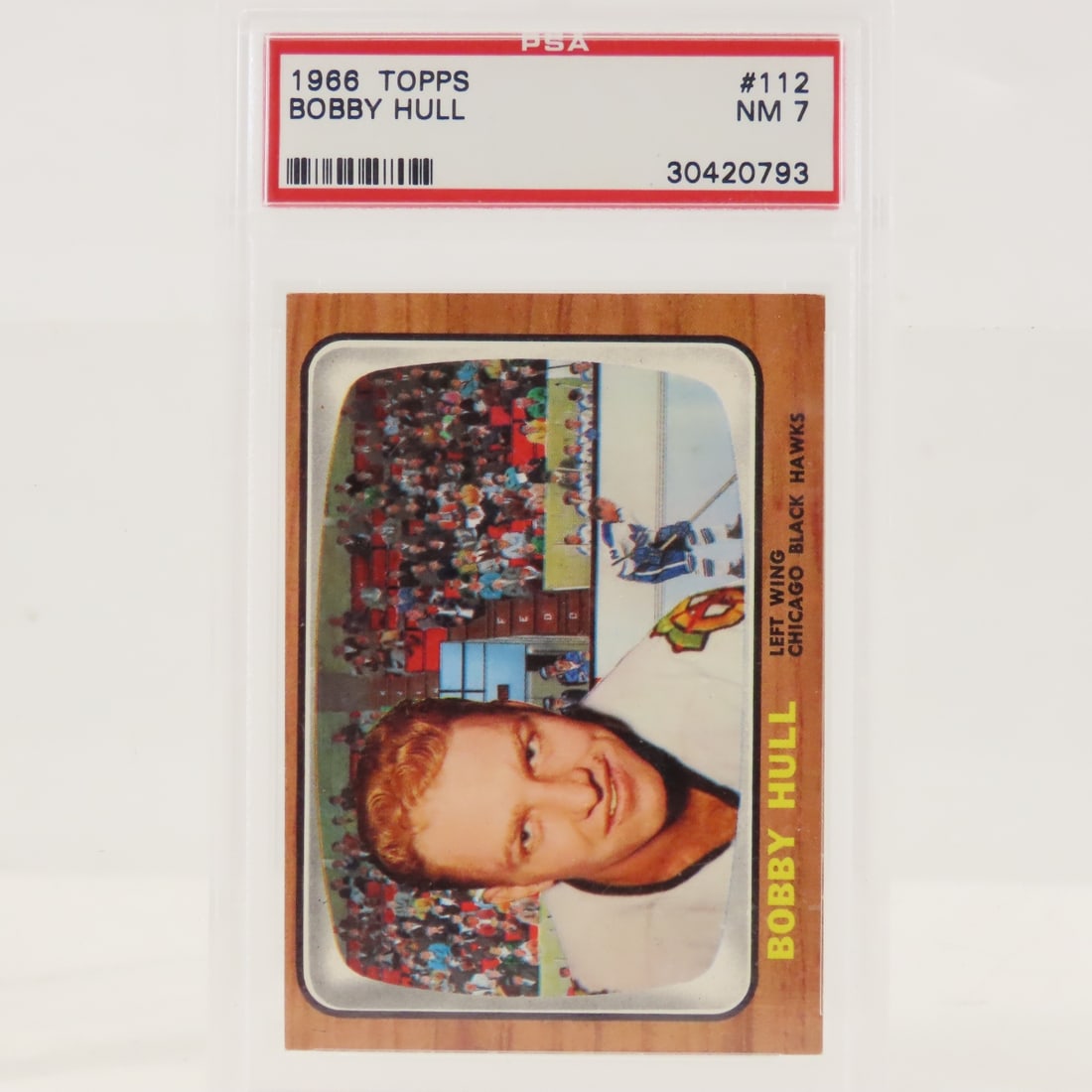 1966 Topps Bobby Hull #112 PSA 7 NM - 5