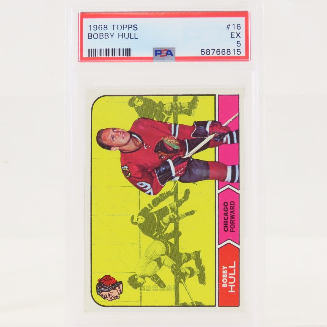 1968 Topps Bobby Hull #16 PSA 5 EX - 5