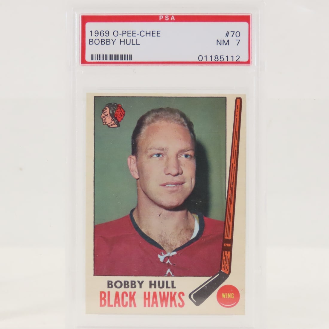 1969 O-PEE-CHEE Bobby Hull #70 PSA 7 NM (1 of 4)
