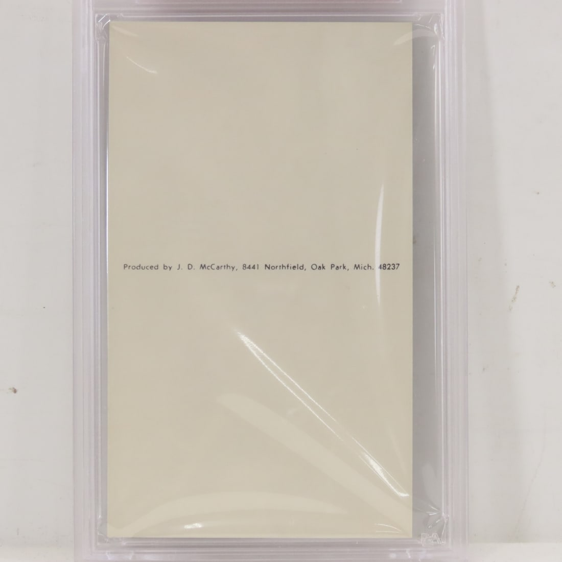 1979 J.D. McCarthy Wayne Gretzky Postcard PSA 8 NM - 4