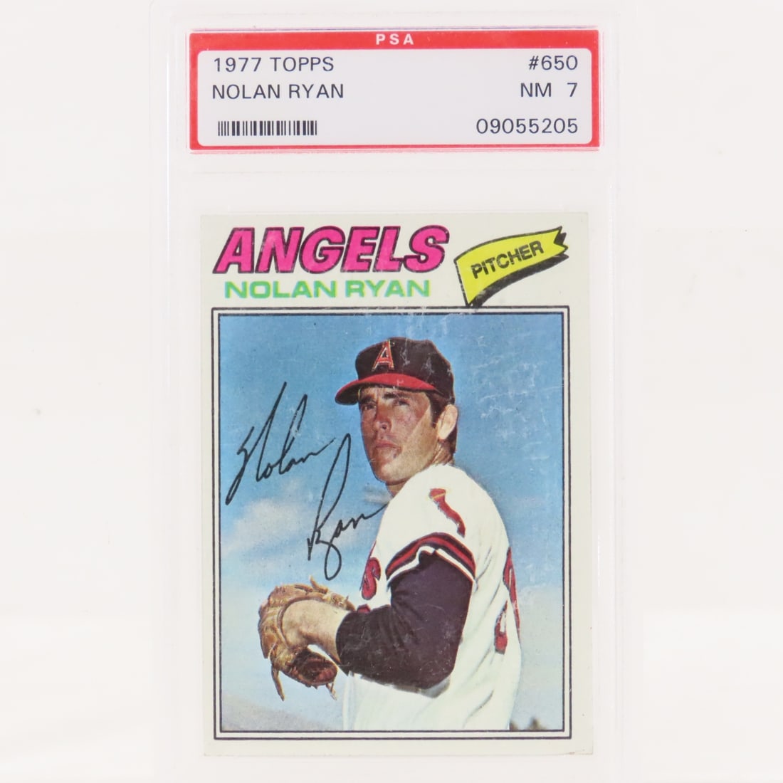 1977 Topps Nolan Ryan #650 PSA 7 NM: 1977 Topps Nolan Ryan #650 PSA 7 NM - Lot Size 5.5x3.5x1" 1 LB All information and photos are intended to be as accurate as possible, but errors are possible. No item may be returned or refused based 