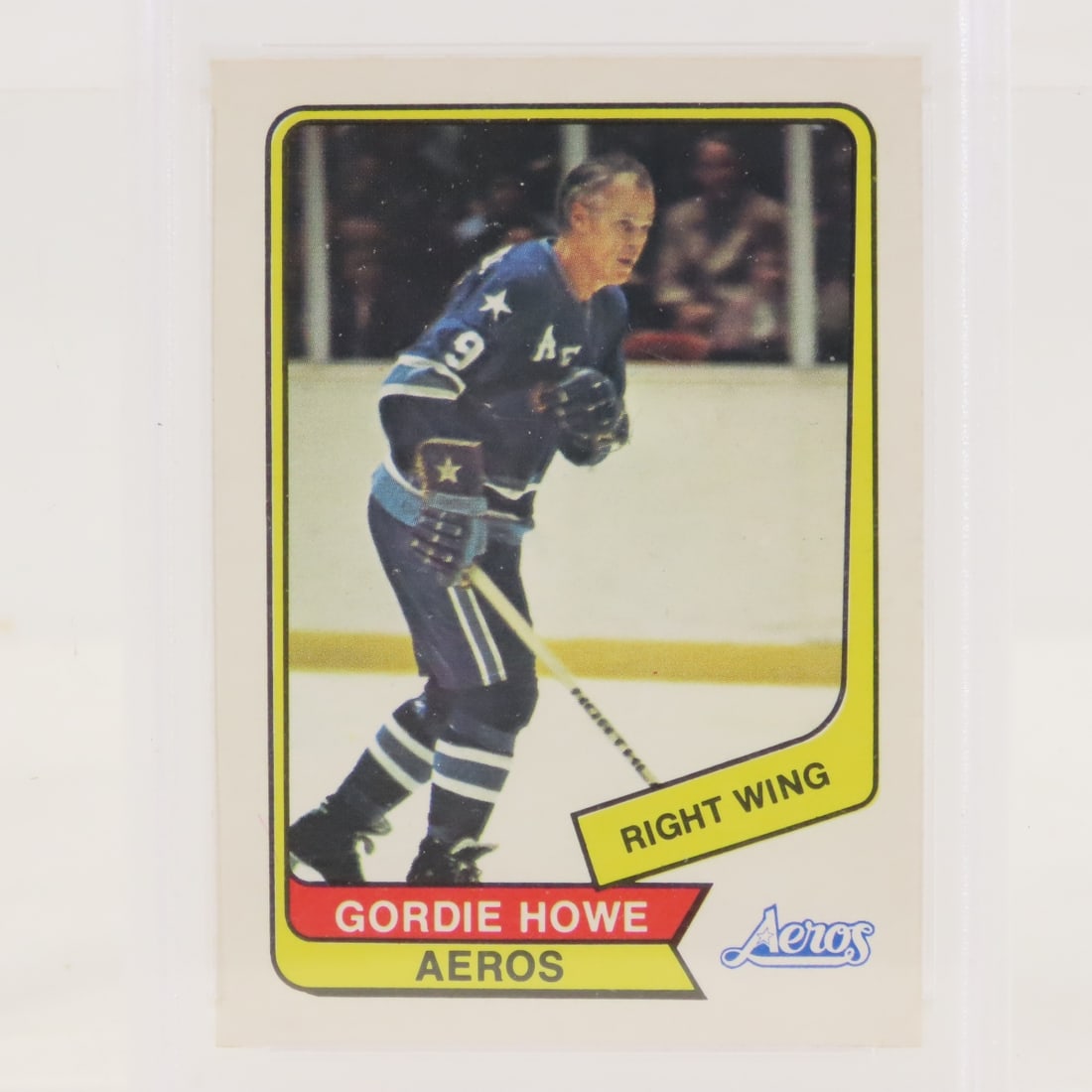 1976 O-PEE-CHEE WHA Gordie Howe #50 PSA 7 NM - 2