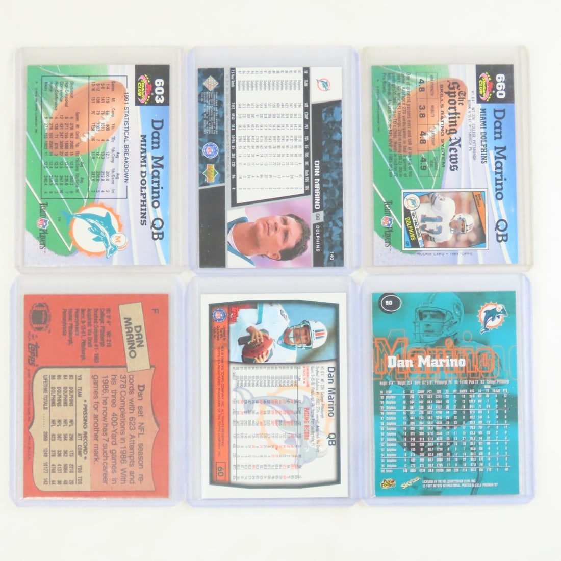 30+ Dan Marino Football Cards in plastic sleeves - 5