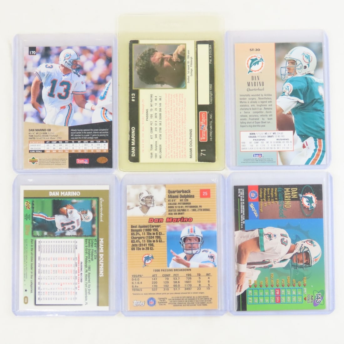 30+ Dan Marino Football Cards in plastic sleeves - 7