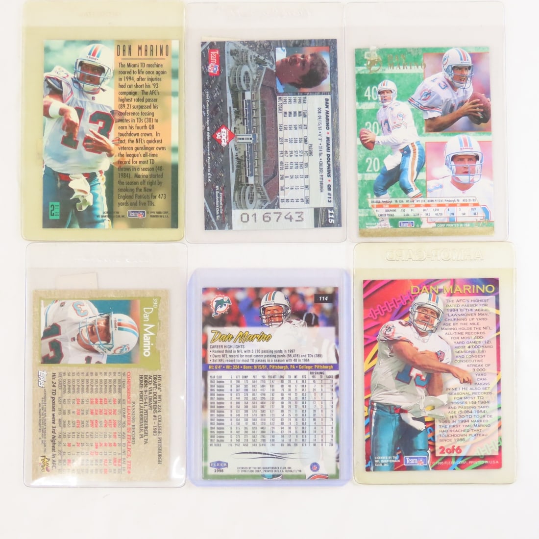30+ Dan Marino Football Cards in plastic sleeves - 9