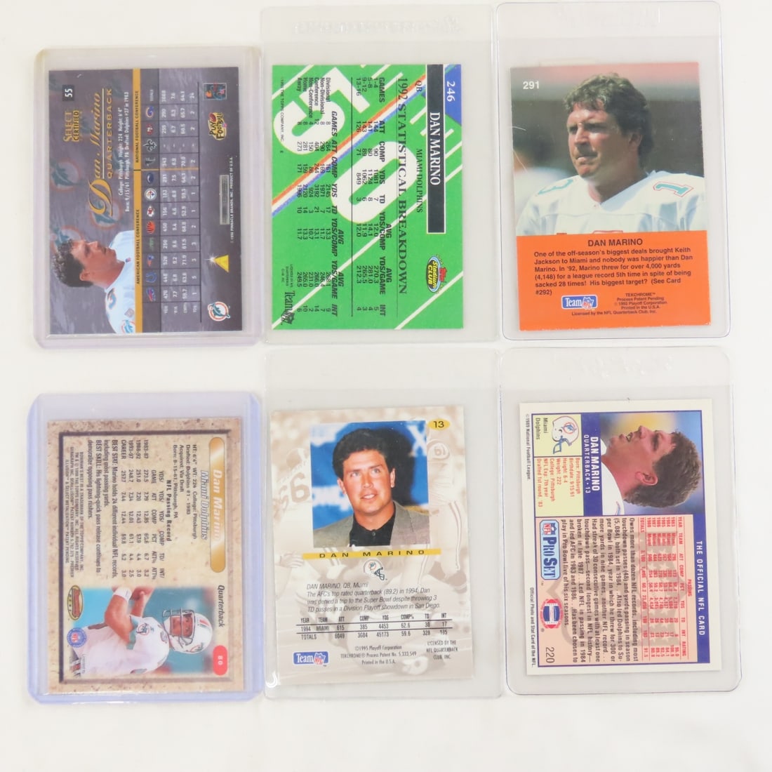 30+ Dan Marino Football Cards in plastic sleeves - 7