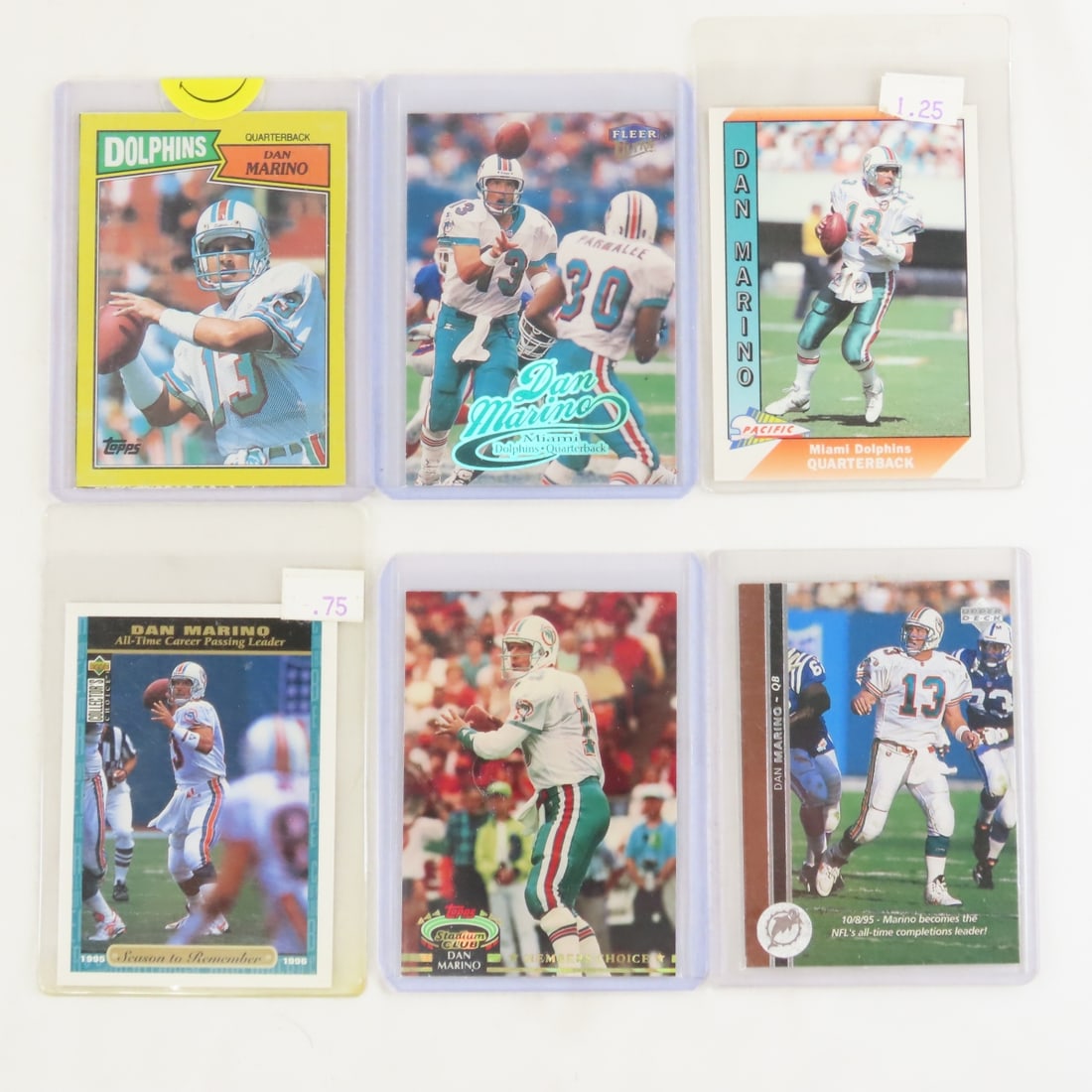 30+ Dan Marino Football Cards in plastic sleeves - 2