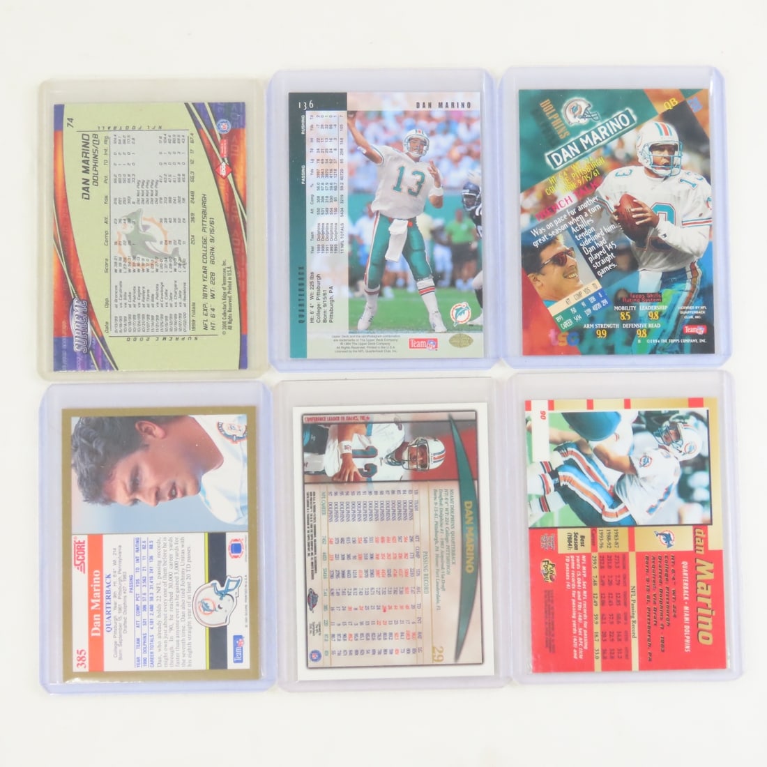 30+ Dan Marino Football Cards in plastic sleeves - 7