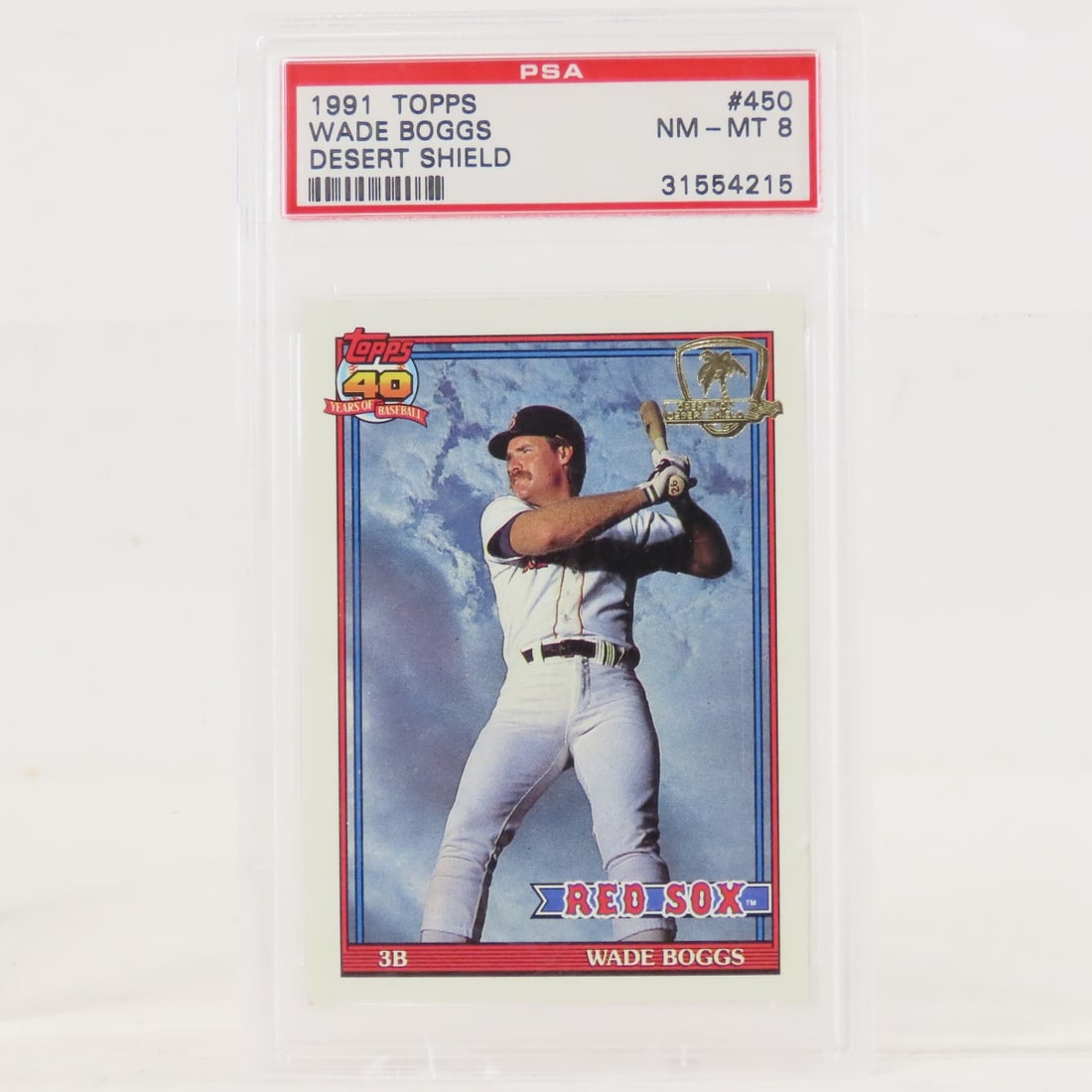 1991 Topps Desert Shield Wade Boggs #450 PSA 8 (1 of 4)