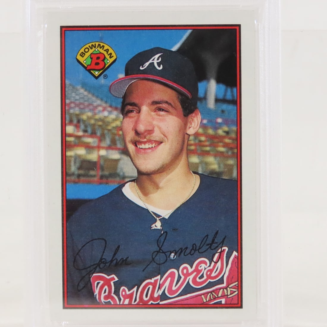 1989 Bowman John Smoltz #266 PSA 9 Mint Rookie - 2