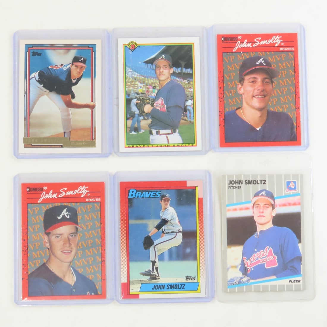 35 John Smoltz Baseball Cards in plastic sleeves - 4