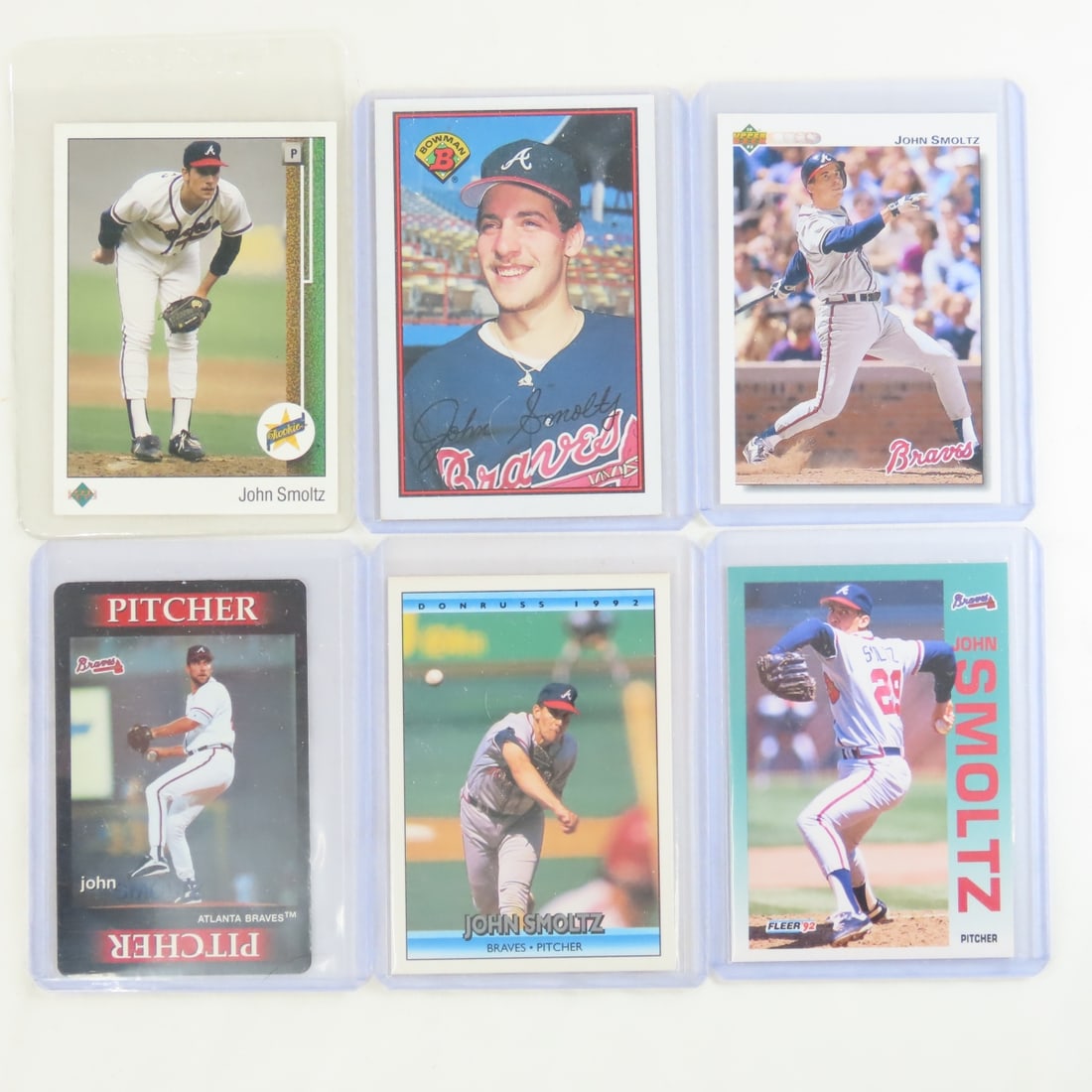 35 John Smoltz Baseball Cards in plastic sleeves - 6