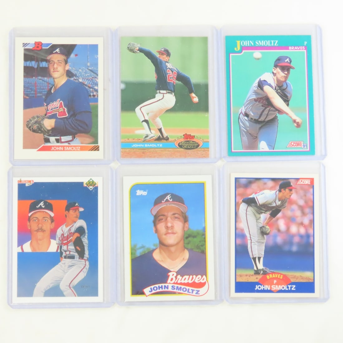 35 John Smoltz Baseball Cards in plastic sleeves - 8