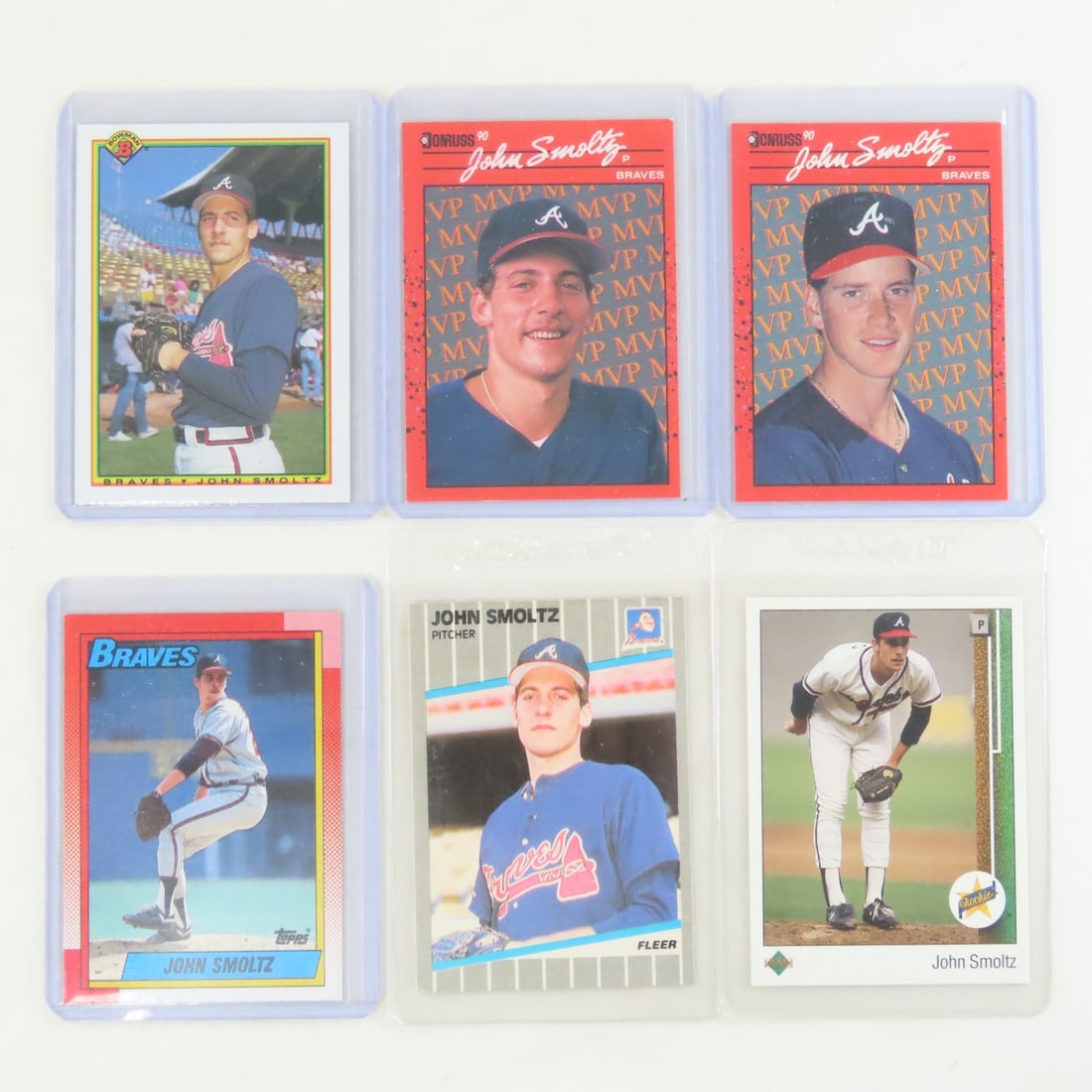 35 John Smoltz Baseball Cards in plastic sleeves - 4