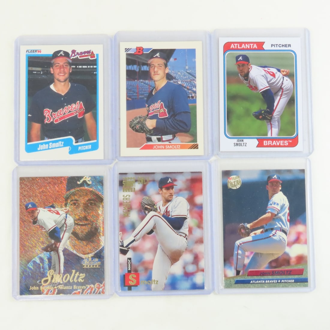 35 John Smoltz Baseball Cards in plastic sleeves - 6