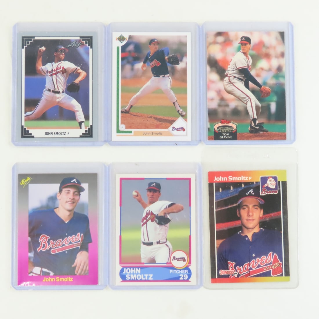 35 John Smoltz Baseball Cards in plastic sleeves - 8