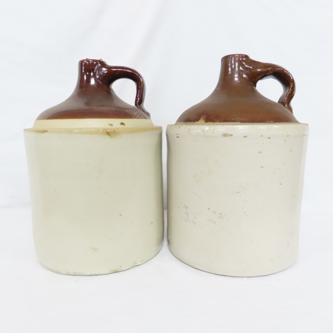 4 Antique Unmarked 2 Gallon Stoneware Jugs - 2