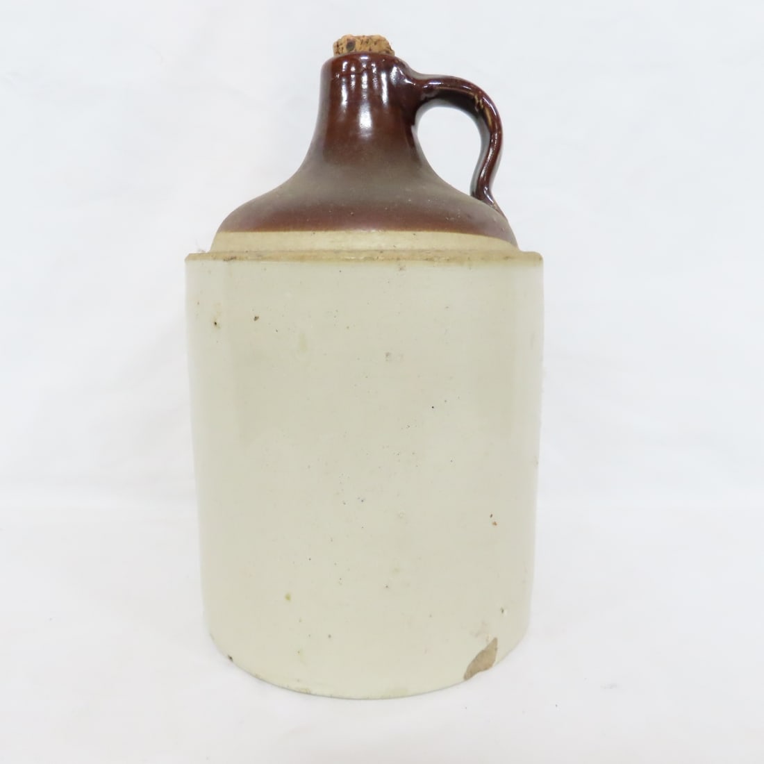 4 Antique Unbranded 1/2 & 1 Gallon Stoneware Jugs - 2