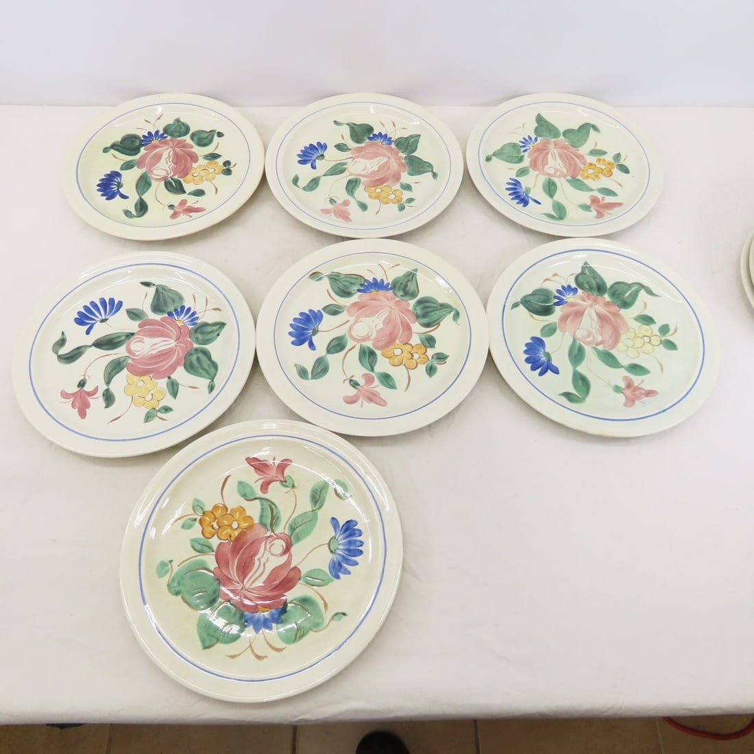 13 Red Wing Orleans 10" Dinner Plates - 7