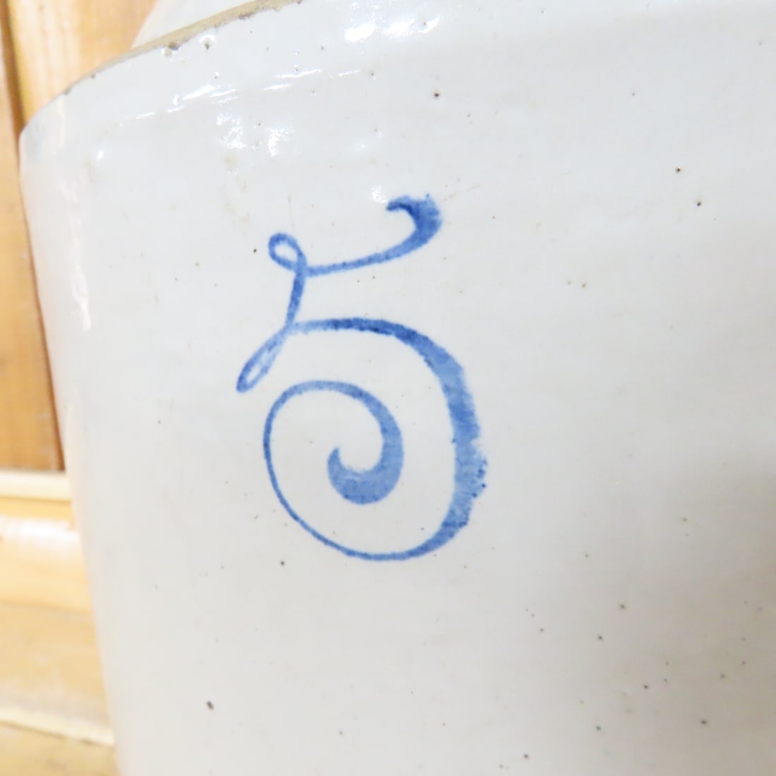 5 Gallon Red Wing Union Stoneware Small Wing Jug - 2