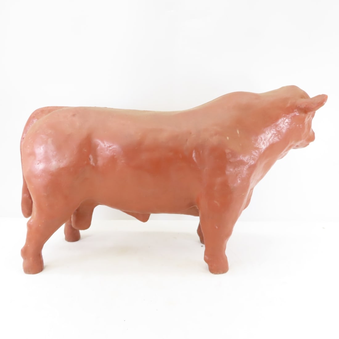 Hard Plastic Red Angus Bull, Display Piece - 2