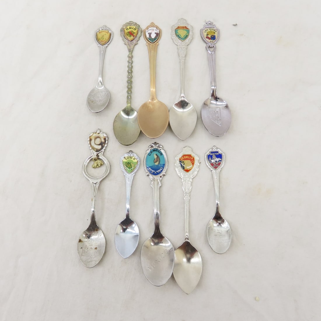 6 Souvenir Trays, Spoons & Knick Knacks - 2