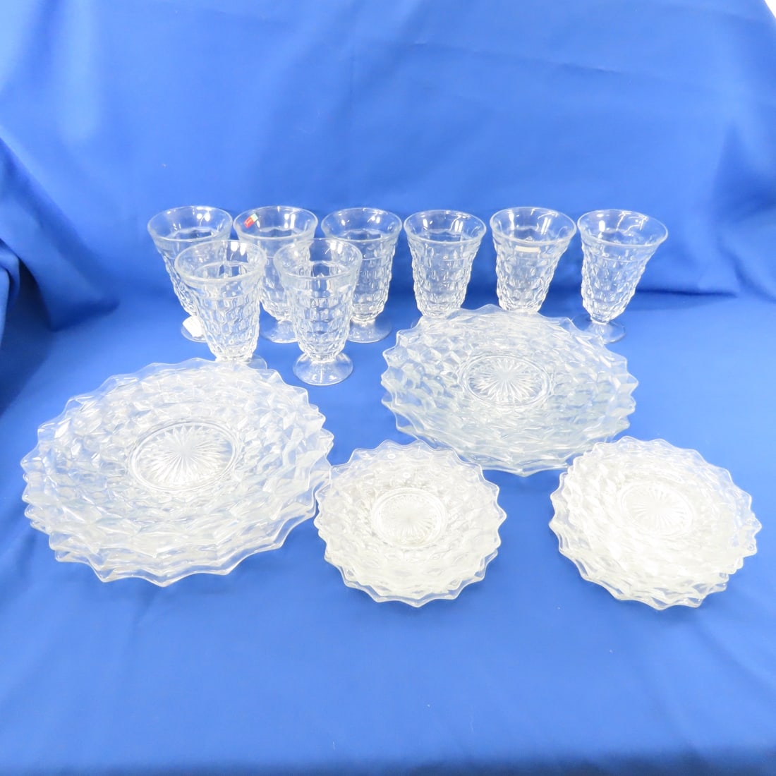 23 Pieces Antique Fostoria Clear American - 2