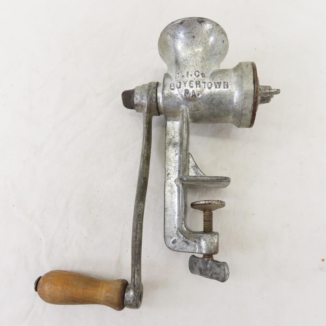 Vintage Kitchen Utensils, Grinder & Enamelware - 7