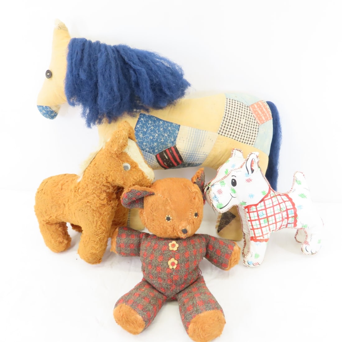Vintage Hand Sewn Horse, Teddy Bear & Others (1 of 19)