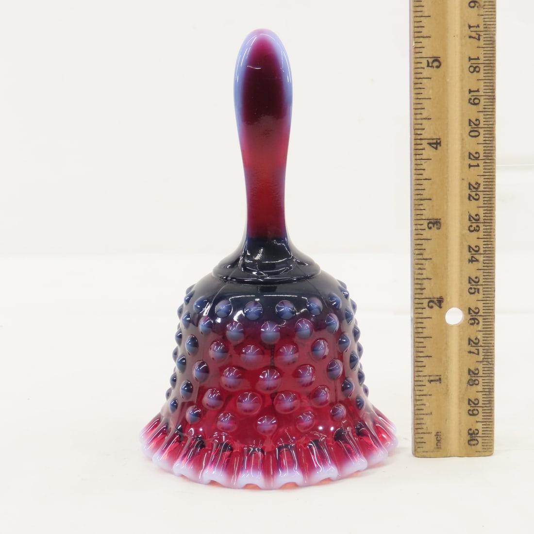 3 Pieces Fenton Plum Opalescent Hobnail Glass - 11