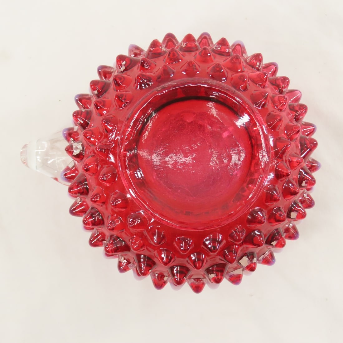3 Pieces Fenton Plum Opalescent Hobnail Glass - 7