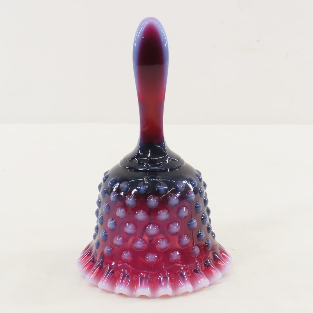 3 Pieces Fenton Plum Opalescent Hobnail Glass - 9