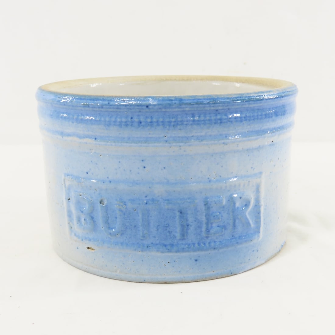Red Wing Spongeware, Watt Bowl & Butter Crock - 2