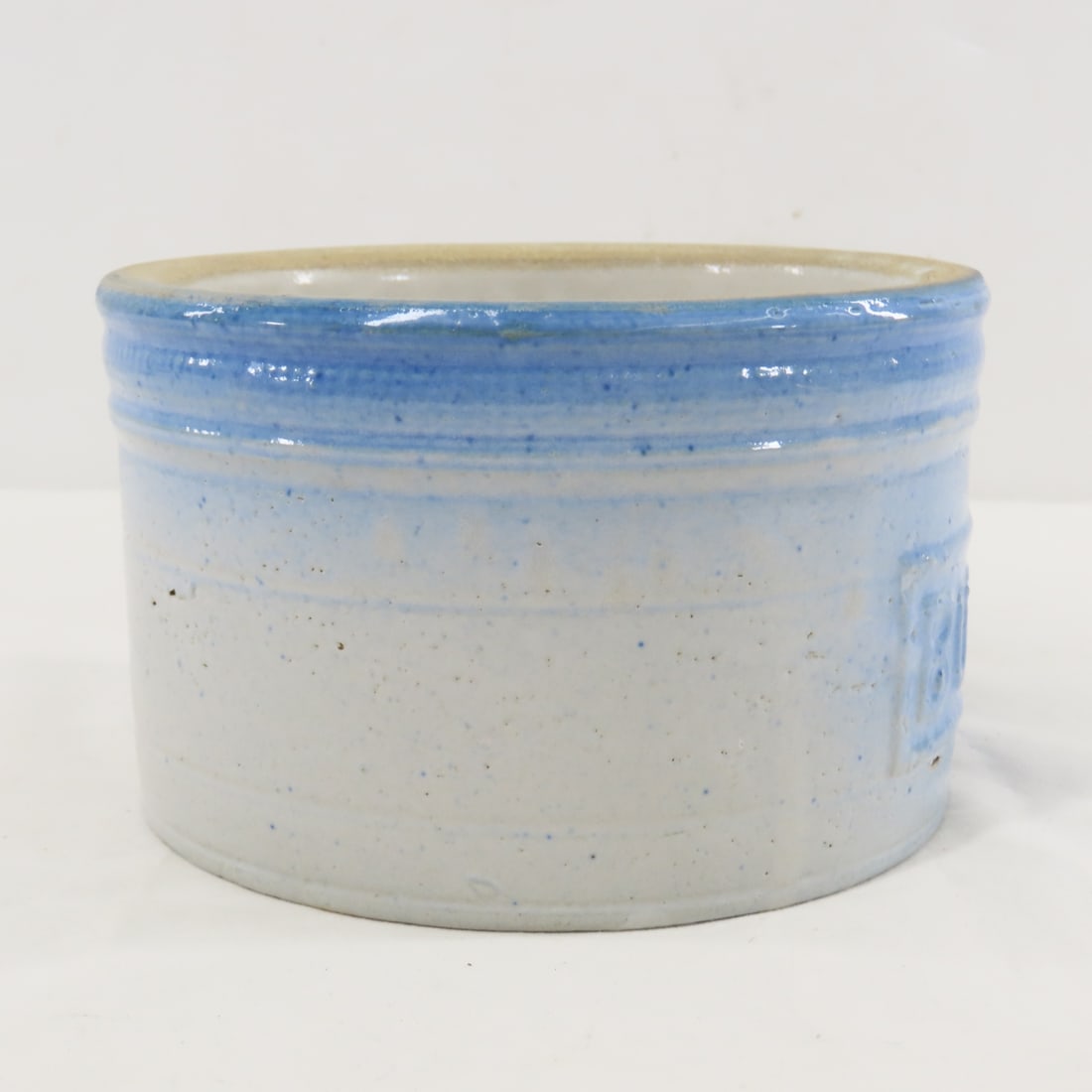 Red Wing Spongeware, Watt Bowl & Butter Crock - 3