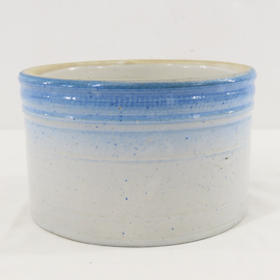 Red Wing Spongeware, Watt Bowl & Butter Crock - 4