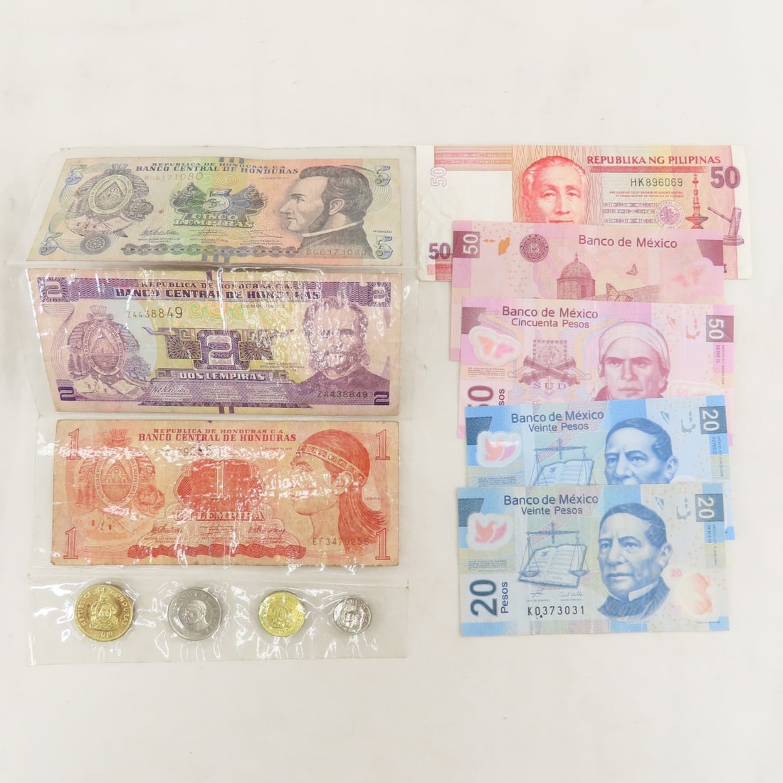 Honduras, Venezuela, Mexico & other world currency - 2
